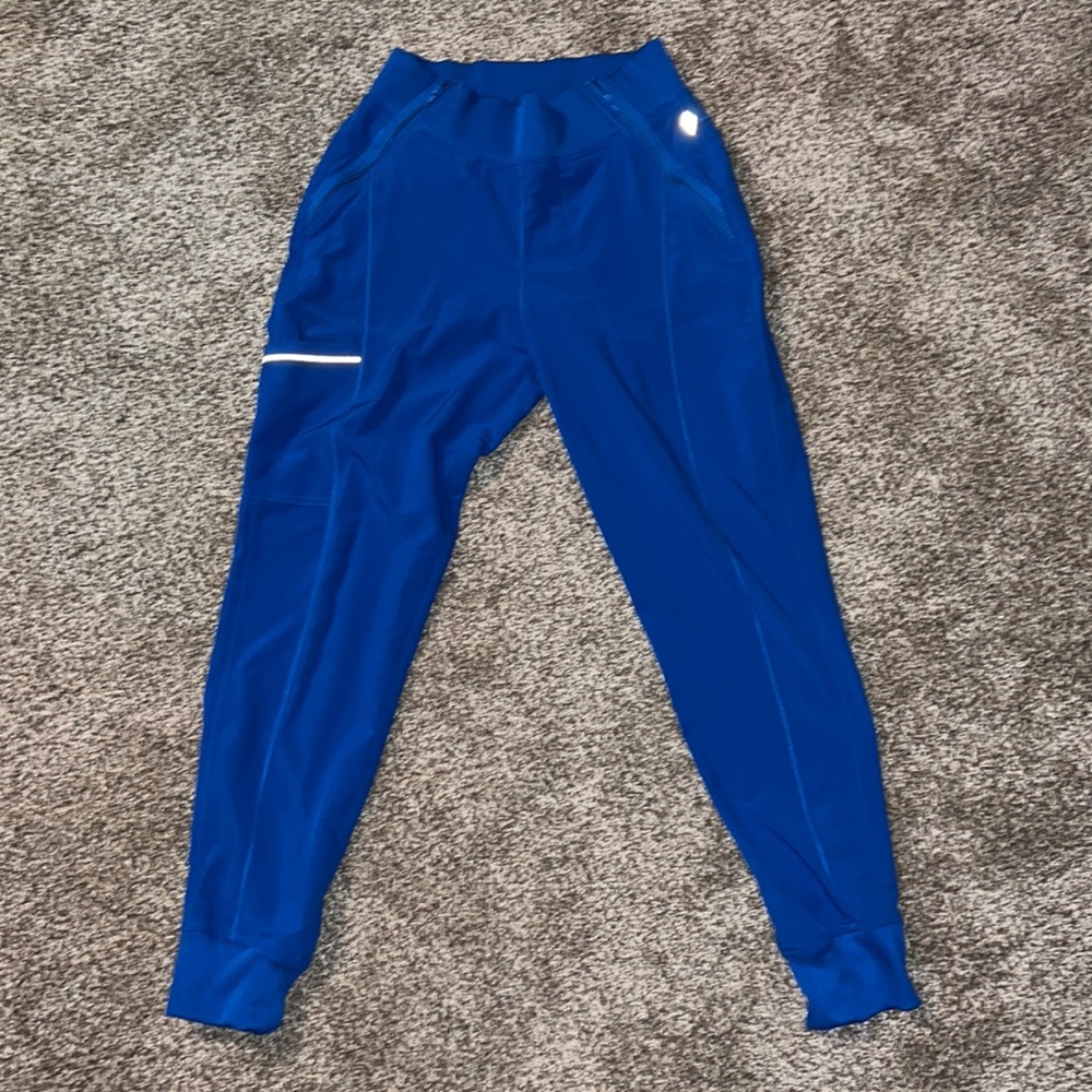 Women’s Jogger Style Royal Blue Scrub Bottoms. Cherokee Infinity brand.